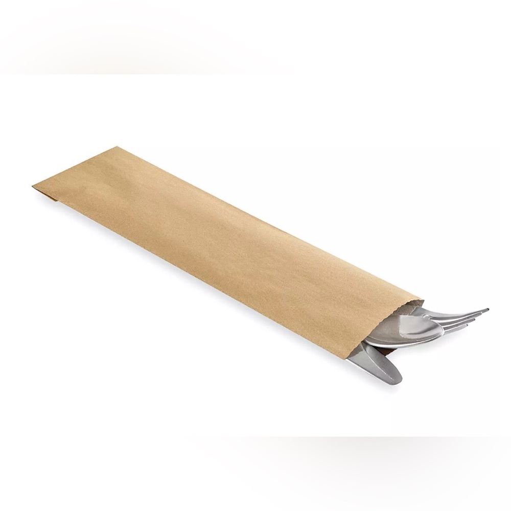 Cutlery Paper Sleeves - Utensil Paper Holders About 2000 Open Box